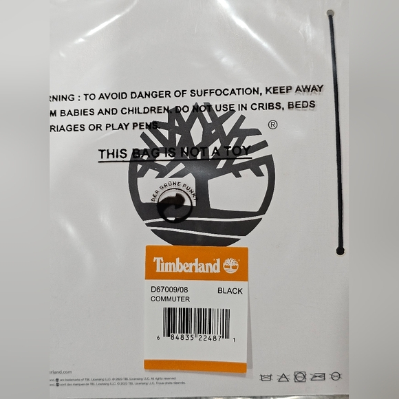 Timberland Men's Wellington Leather RFID Comnunter Security Black Wallet New - Picture 7 of 7